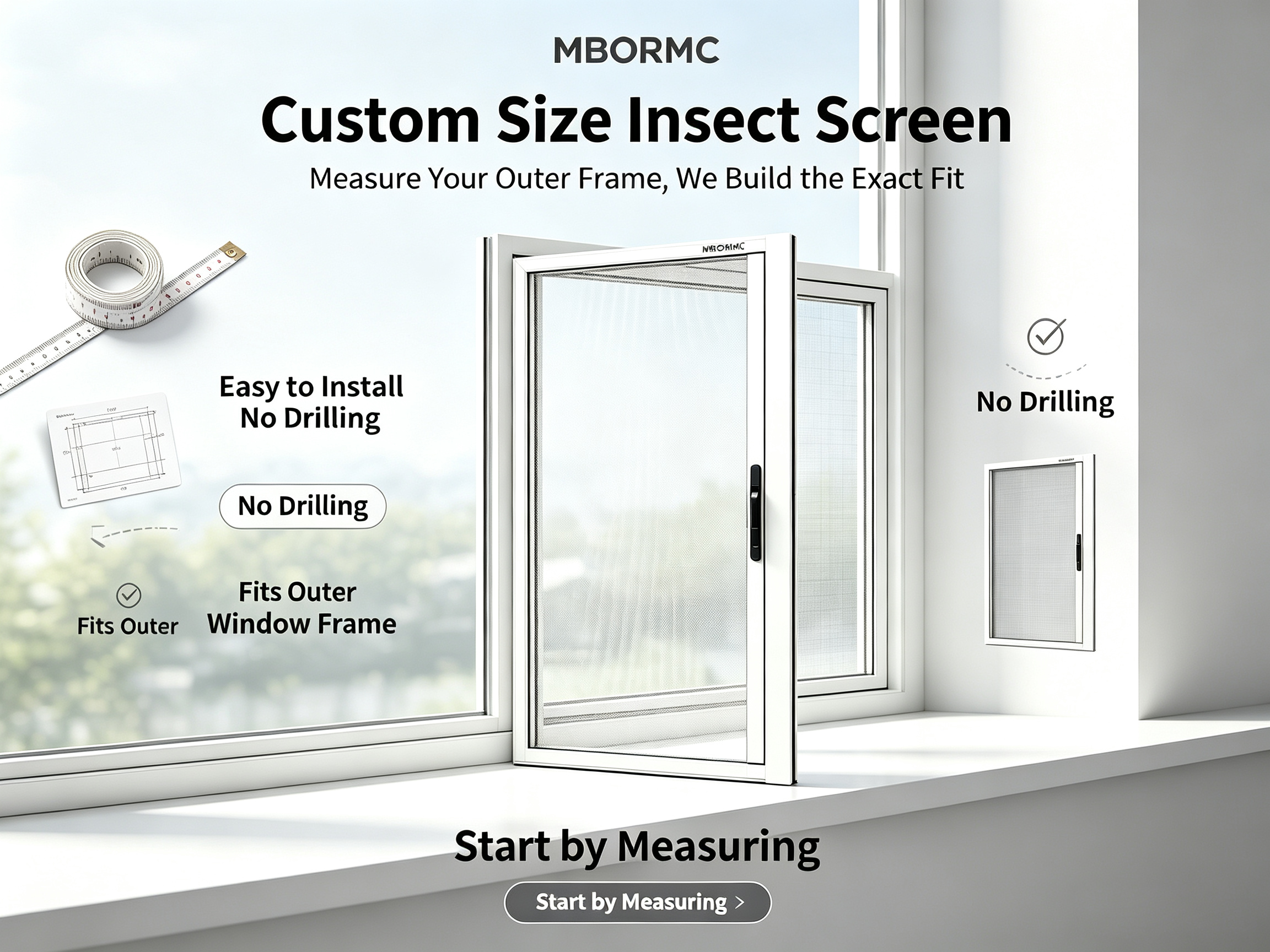 MBORMC custom mosquito screen for windows